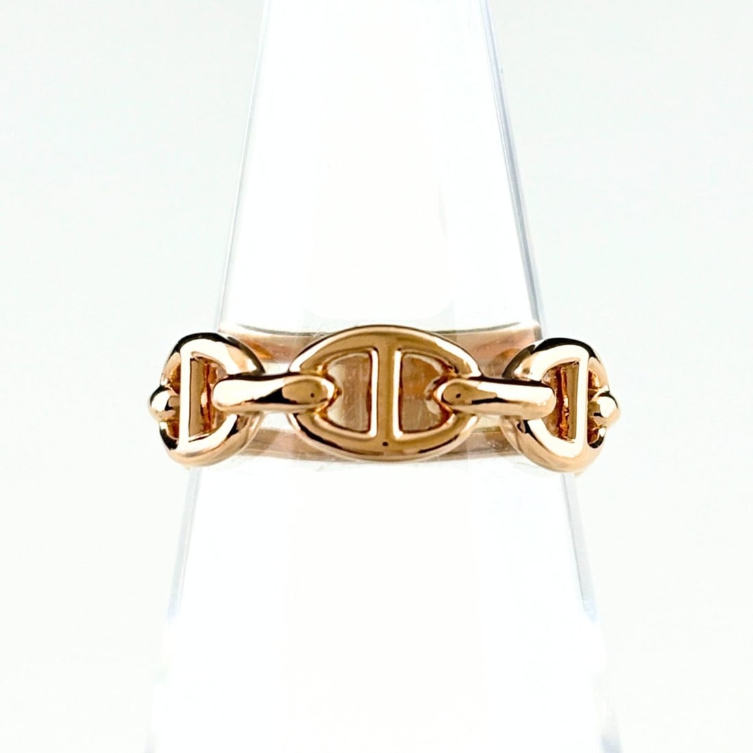 Hermes Chaine d'Ancre Ring, Pink Gold (PG), 750, Women's Ring: --- Catalog ---Category: SizeWidth: 5.5mm / 0.22''JP Size: 10US Size: 5.5Category: DesignType: Band ringColor: PinkGender: WomenCategory: GeneralLine: Chaine d'AncreBrand: Hermes--- Item List ---Secti