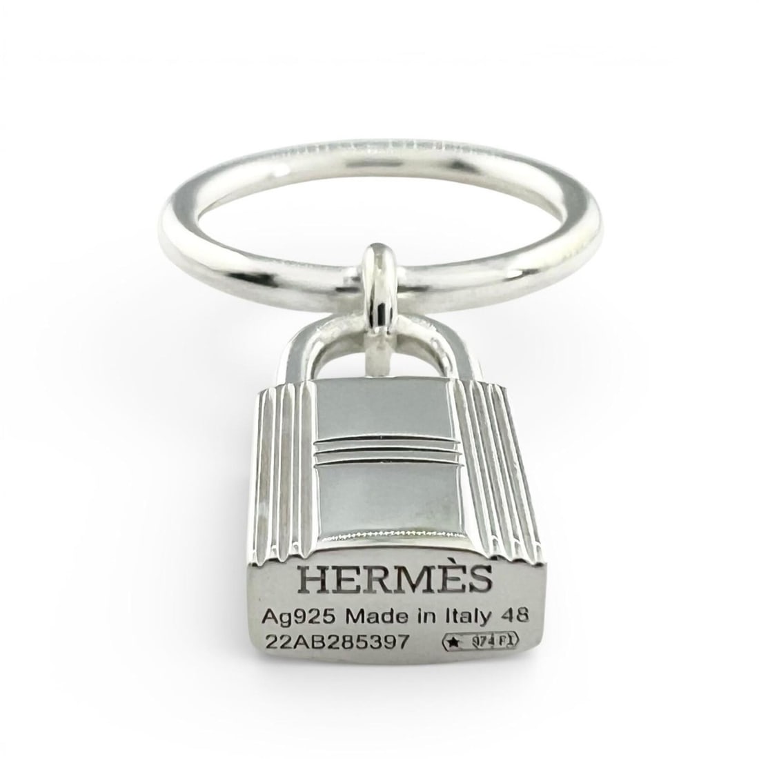 HERMES (Hermes) 2020 Amulette Cadena AG925 Ring, Silver, Size 48, Made in Italy, Weight 5.2g,: --- Catalog ---Category: SizeWidth: 2mm / 0.08''Weight: 5.2g / 0.18oz.US Size: 4.5Brand Size: 48Category: DesignType: Band ringColor: SilverGender: WomenMaterial: Silver 925Category: GeneralBrand: Her