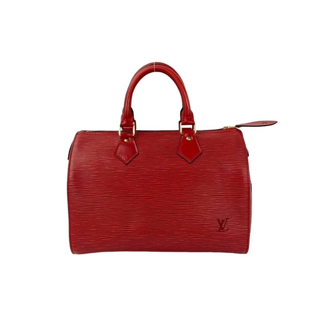 LOUIS VUITTON Louis Vuitton Vintage Speedy 25 Epi Leather Handbag Boston Bag Castilian Red 86354: --- Catalog ---Category: SizeSize (HxWxD): 19cm x 27.5cm x 14cm / 7.48'' x 10.82'' x 5.51''Category: DesignType: Boston bag, HandbagColor: Red colorGender: WomenMaterial: Leather Category: GeneralBran
