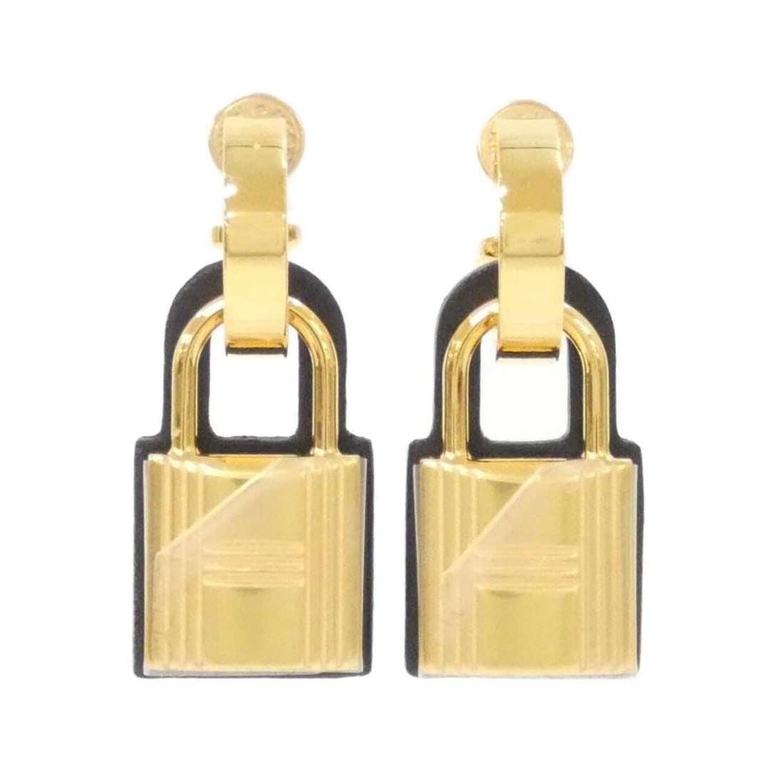 Hermes O'Kelly 078851CC Earrings: --- Catalog ---Category: SizeSize (HxWxD): 22.00mm x 13.00mm / 0.87'' x 0.51''Category: DesignType: Drop earringsColor: BlackGender: WomenMaterial: Swift leatherCategory: GeneralLine: KellyBrand: