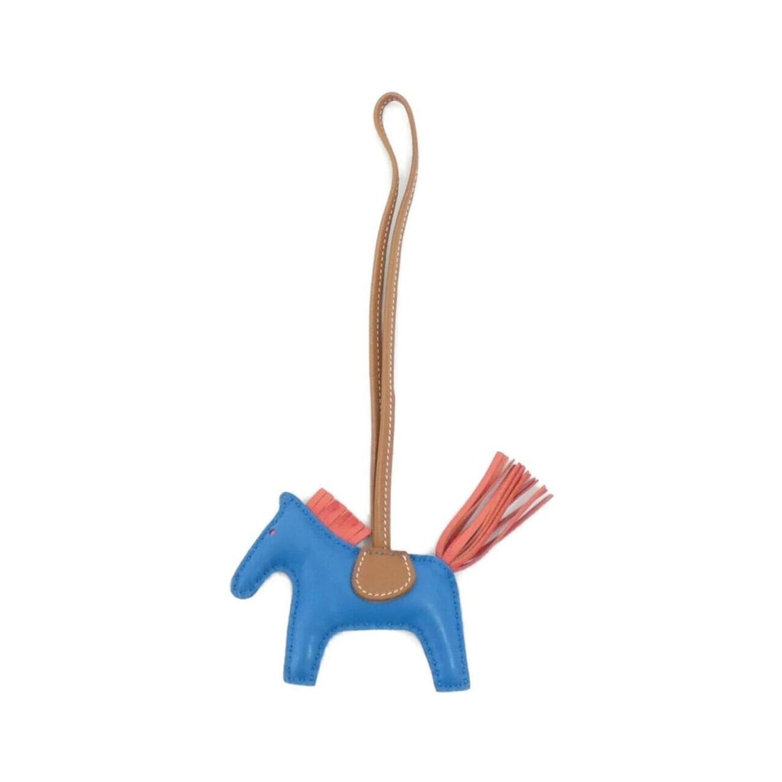 Hermes Rodeo Accessory Bag Charm PM 064929CA: --- Catalog ---Category: SizeSize (HxWxD): 75.00mm x 85.00mm / 2.95'' x 3.35''Category: DesignType: Handbag charmColor: BlueGender: Women,MenMaterial: Agneau MiloCategory: GeneralBrand: Hermes---