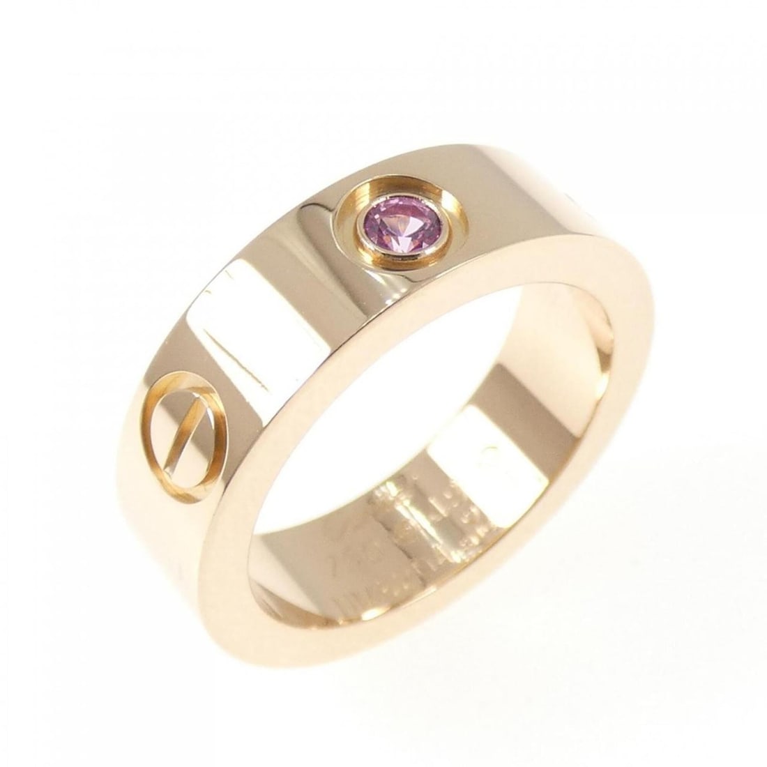 Cartier Love 1P Ring: --- Catalog ---Category: SizeJP Size: 9US Size: 5Category: DesignColor: Pink goldGender: WomenMaterial: Pink gold (18K)Category: GeneralBrand: Cartier--- Item List ---Section: ConditionRanking: Rank