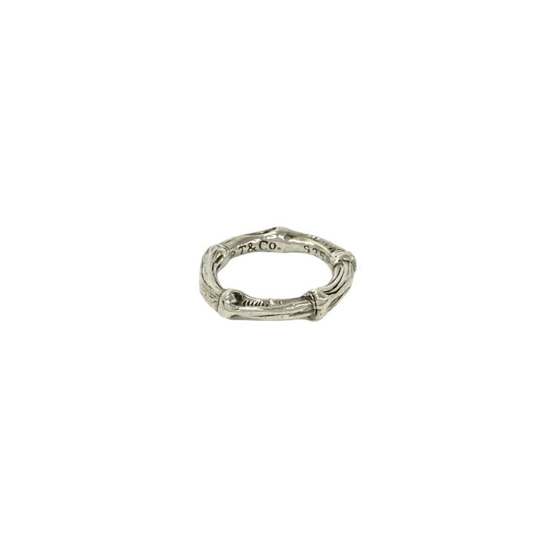 TIFFANY&Co. Tiffany Vintage Bamboo 925 Ring, Women's Jewelry, Silver, 48089: --- Catalog ---Category: SizeJP Size: 10US Size: 5.5Category: DesignType: Band ringColor: SilverGender: WomenMaterial: Silver 925Category: GeneralBrand: Tiffany--- Item List ---Section: ConditionRanki