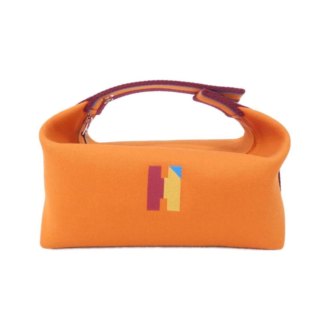 Hermes H Pavillon Brid à Black PM 104346M Handbag Pouch: --- Catalog ---Category: SizeSize (HxWxD): 11.5cm x 20.5cm x 12cm / 4.52'' x 8.07'' x 4.72''Category: DesignType: PouchColor: Feu, OrangeGender: Women,MenMaterial: Canvas Category: GeneralBrand: