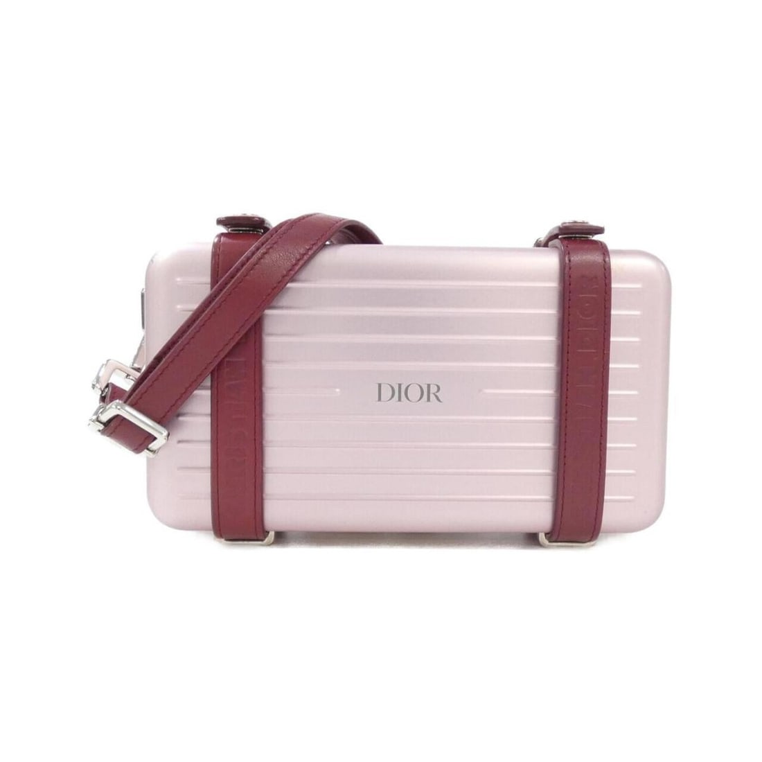 Christian Dior & Rimowa Personal Clutch Handbag 2DRCA295YWT: --- Catalog ---Category: SizeSize (HxWxD): 13cm x 20cm x 6cm / 5.11'' x 7.87'' x 2.36''Category: DesignType: Clutch bag, HandbagColor: PinkGender: WomenMaterial: Aluminum Category: GeneralBrand: