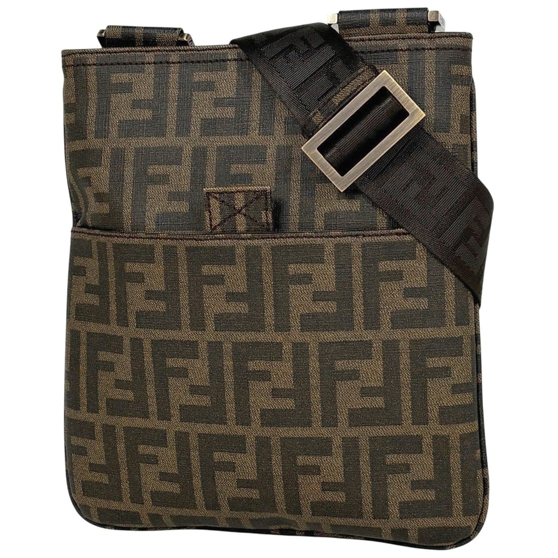 Fendi Zucca pattern shoulder bag, coated canvas, brown, 7VA214, women's.: --- Catalog ---Category: SizeSize (HxWxD): 24cm x 22cm x 3cm / 9.44'' x 8.66'' x 1.18''Category: DesignType: Shoulder bagColor: BrownGender: WomenMaterial: Zucca , Coated canvas Category: GeneralMPN: 