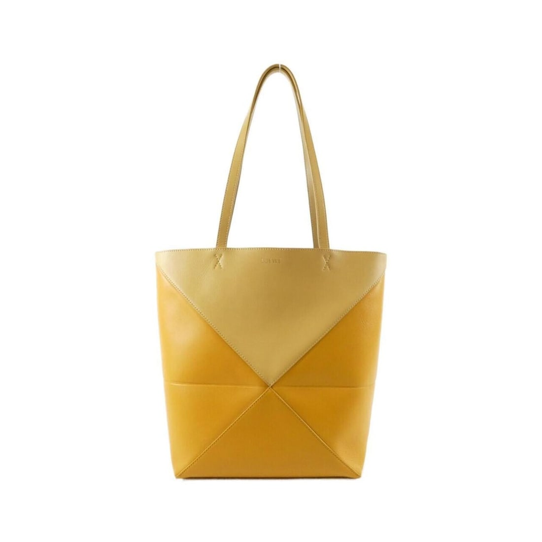 Loewe Puzzle Fold Tote A779G50X18 Handbag: --- Catalog ---Category: SizeSize (HxWxD): 31cm x 25cm x 14cm / 12.2'' x 9.84'' x 5.51''Category: DesignType: HandbagColor: YellowGender: WomenMaterial: Leather Leather/Fur Type: CalfskinCategory: