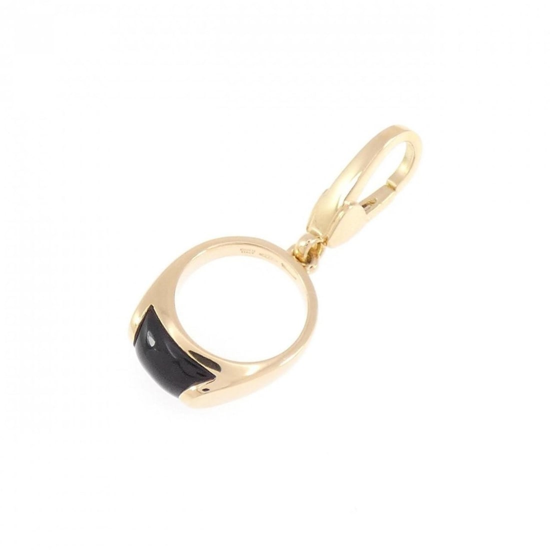 Bvlgari Tronchetto Charm: --- Catalog ---Category: SizeWeight: 3.2g / 0.11oz.Size (HxWxD): 29.30mm x 12.40mm / 1.15'' x 0.49''Category: DesignType: Handbag charmStone: OnyxGender: WomenMaterial: Yellow gold (18K)Category: