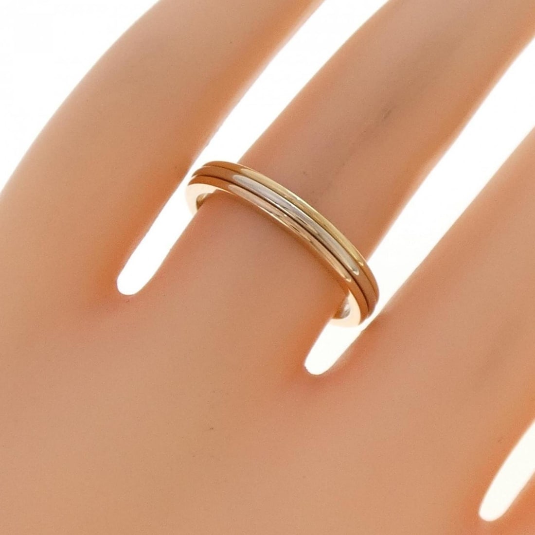 Cartier Three Gold Wedding Ring - 4