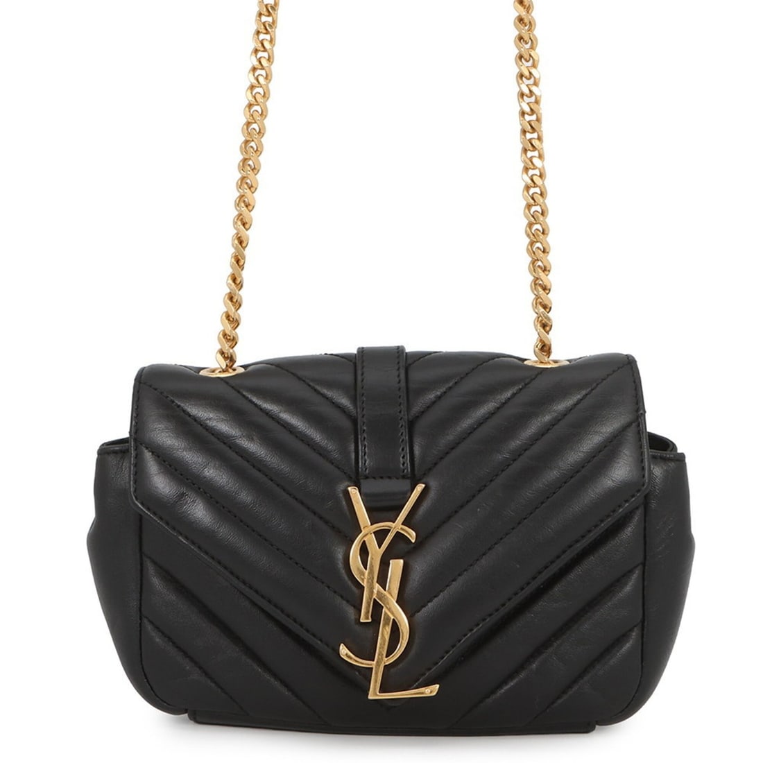 Yves Saint Laurent Saint Laurent Paris Chain Shoulder Bag Baby Chai Leather 399289 SAINT LAURENT: --- Catalog ---Category: SizeSize (HxWxD): 11cm x 13cm x 4.5cm / 4.33'' x 5.11'' x 1.77''Category: DesignType: Handbag, Shoulder bagColor: BlackGender: WomenMaterial: Leather Category: GeneralMPN: 399