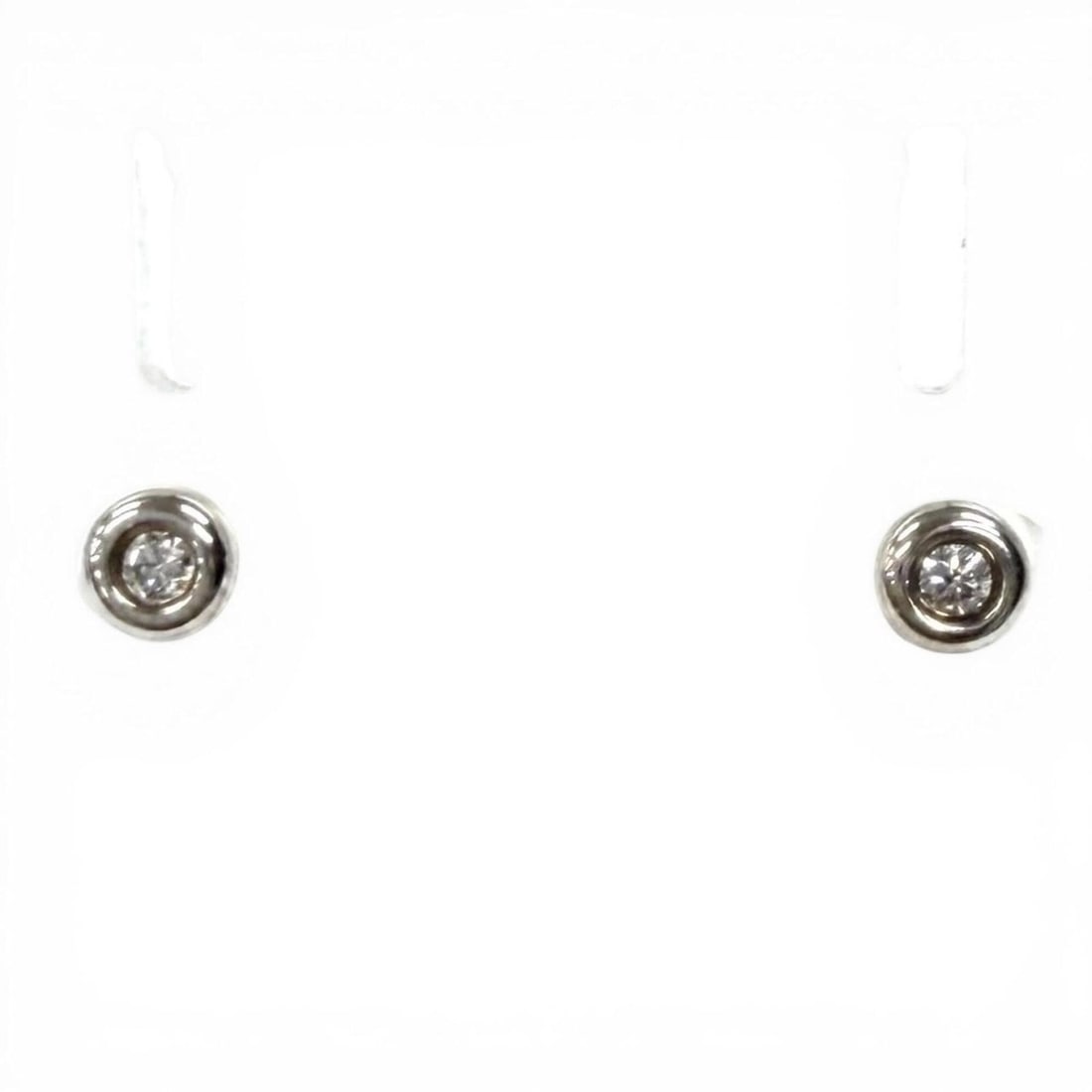 TIFFANY&Co. Tiffany & Co. Elsa Peretti Diamond By the Yard Earrings, 925 Sterling Silver, Weight (1 of 10)