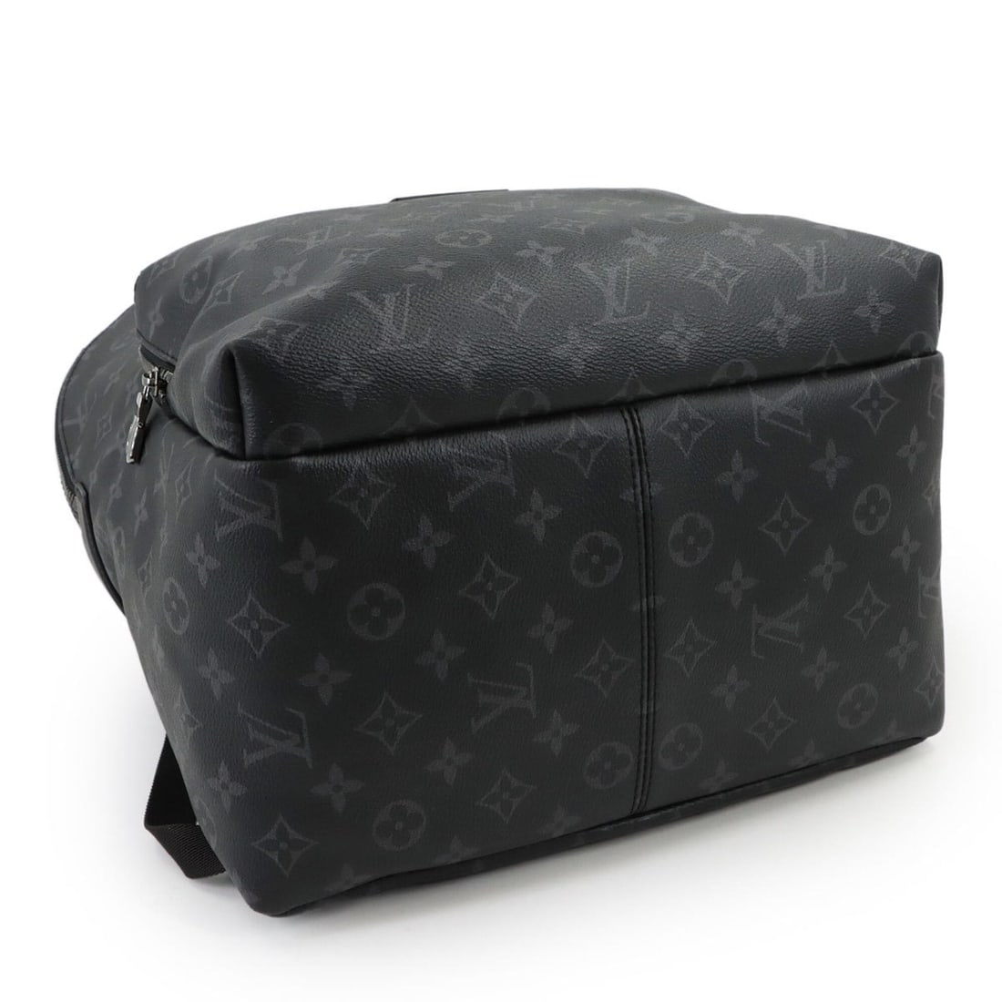 Louis Vuitton Monogram Eclipse Discovery Backpack, Black, M43186, RFID, Silver Hardware. - 4