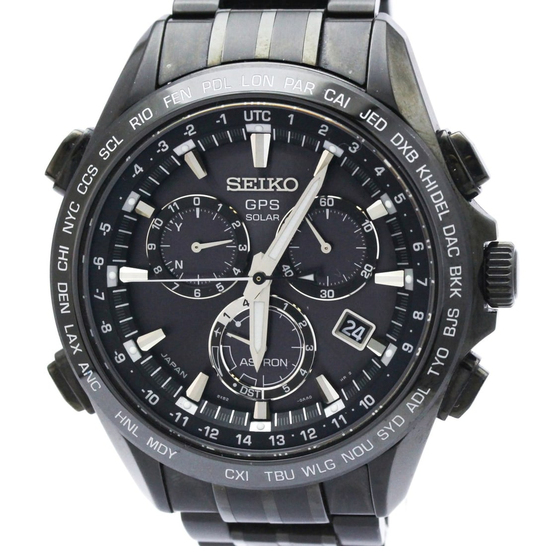 SEIKO Astron SBXB009 GPS Solar Mens Watch 8X82-0AB0: --- Catalog ---Category: SizeCase Diameter: 46mm / 1.81''Category: DesignType: WristwatchStyle: SportGender: MenColor (Dial): BlackMaterial (Band): TitaniumMaterial (Case): Ceramic, TitaniumCategory: 
