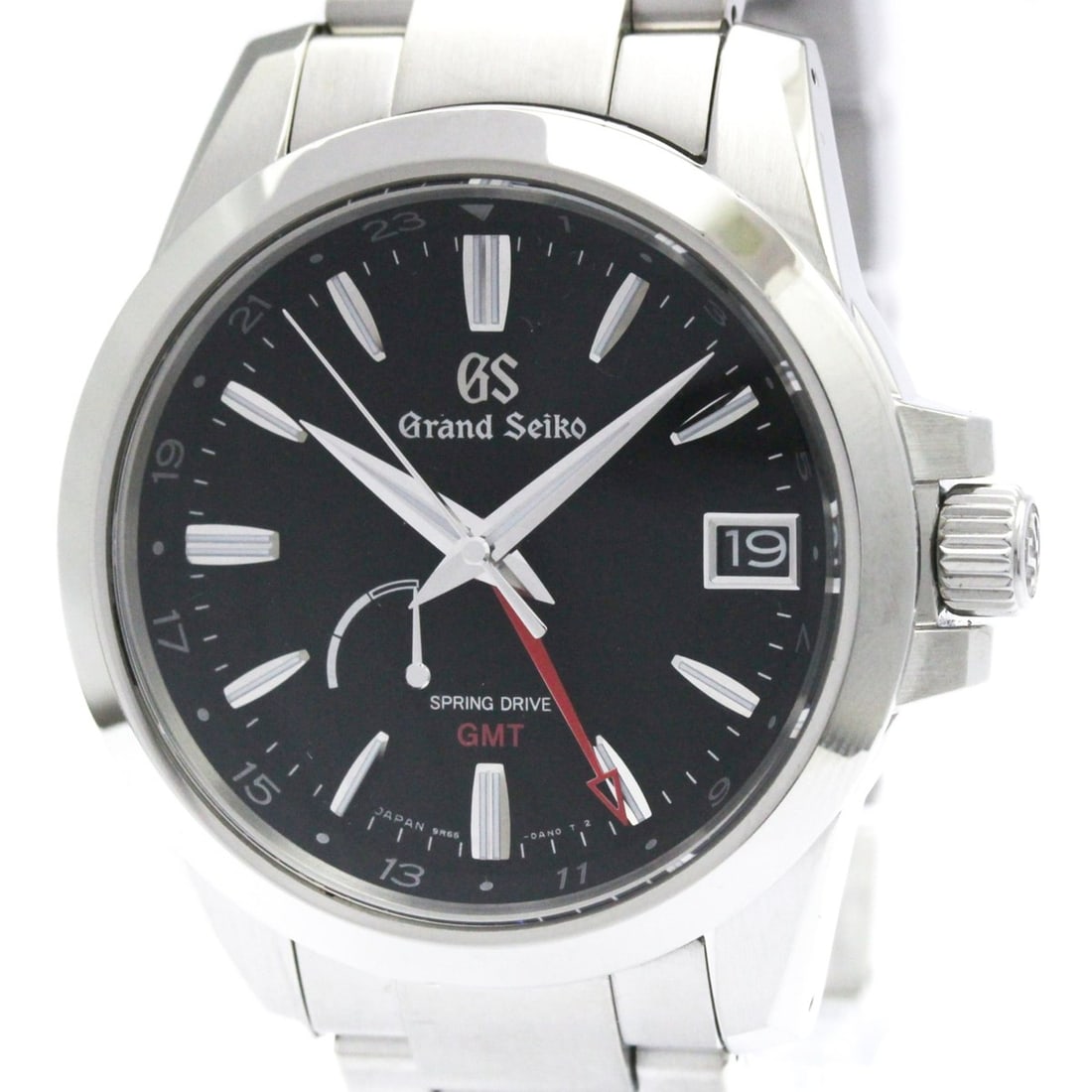 GRAND SEIKO Spring Drive GMT Mens Watch SBGE213(9R66-0AE0) Polished: --- Catalog ---Category: SizeCase Diameter: 39mm / 1.54''Category: DesignType: WristwatchStyle: SportGender: MenColor (Dial): BlackMaterial (Band): Stainless steelMaterial (Case): Stainless steelCateg