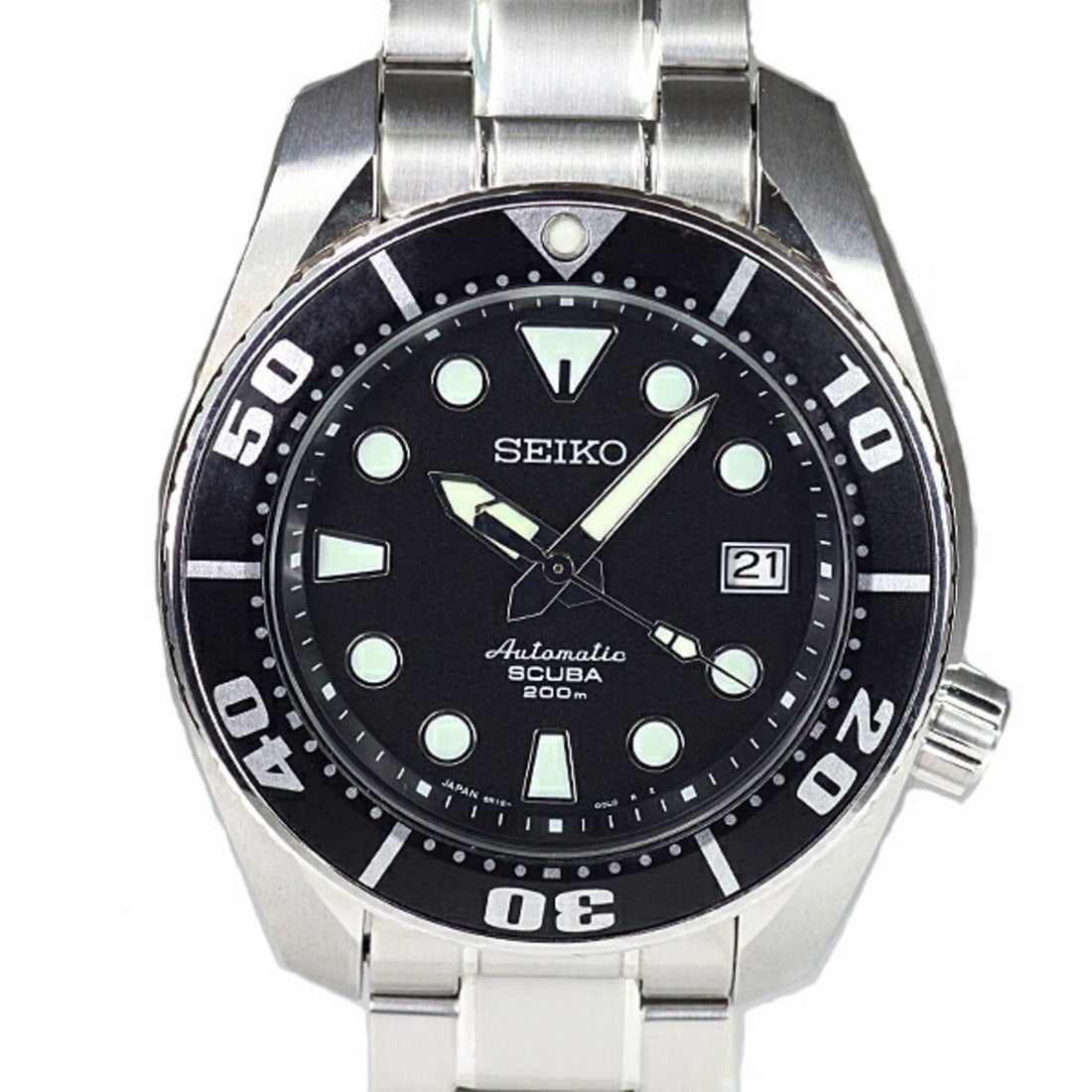 SEIKO Sumo Prospex Diver Scuba 200m Men's Watch Black 6R15-00G0 Dial Automatic: --- Catalog ---Category: SizeWrist Size: 19.1cm / 7.51''Case Diameter: 42mm / 1.65''Category: DesignType: WristwatchGender: MenColor (Dial): BlackMaterial (Band): Stainless steelMaterial (Case): Stain