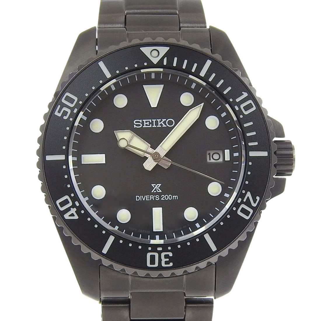 Seiko Prospex Men's Watch SBDJ065 Stainless Steel Quartz Analog Display Black Dial (1 of 15)