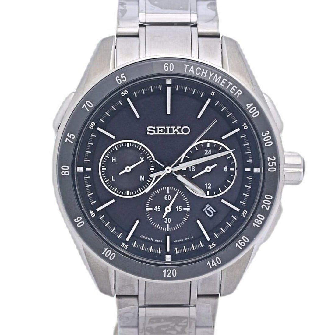 Seiko Brightz Chronograph SAGA171 8B82-0AP0 Men's Watch in Stainless Steel Ceramic 130457: --- Catalog ---Category: SizeWrist Size: 21cm / 8.26''Case Diameter: 41mm / 1.61''Category: DesignType: WristwatchGender: MenColor (Dial): BlackMaterial (Band): Ceramic, Stainless steelMaterial (Case)