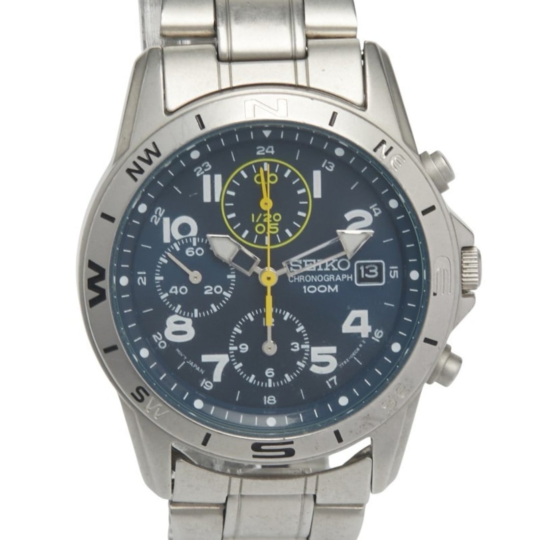 Seiko Date Watch 7T92-0DX0 Quartz Black Dial Stainless Steel Men's SEIKO (1 of 9)
