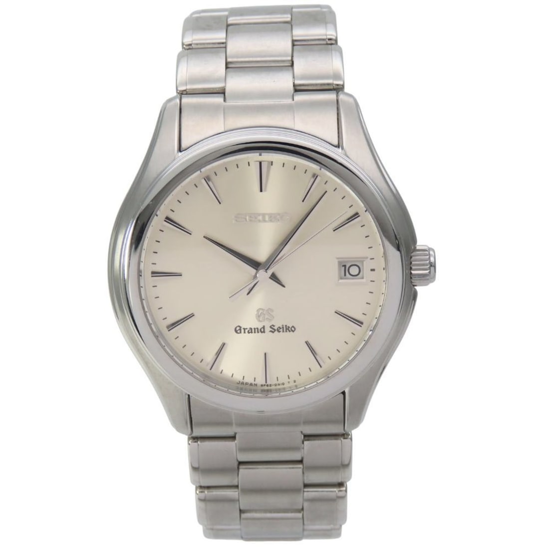 Seiko Grand 9F62-0A10 Stainless Steel Watch with Silver Dial, Men's: --- Catalog ---Category: SizeWrist Size: 17cm / 6.69''Case Diameter: 36mm / 1.42''Case Thickness: 10mm / 0.39''Category: DesignType: WristwatchColor: SilverGender: MenDisplay: AnalogColor (Dial): Silv