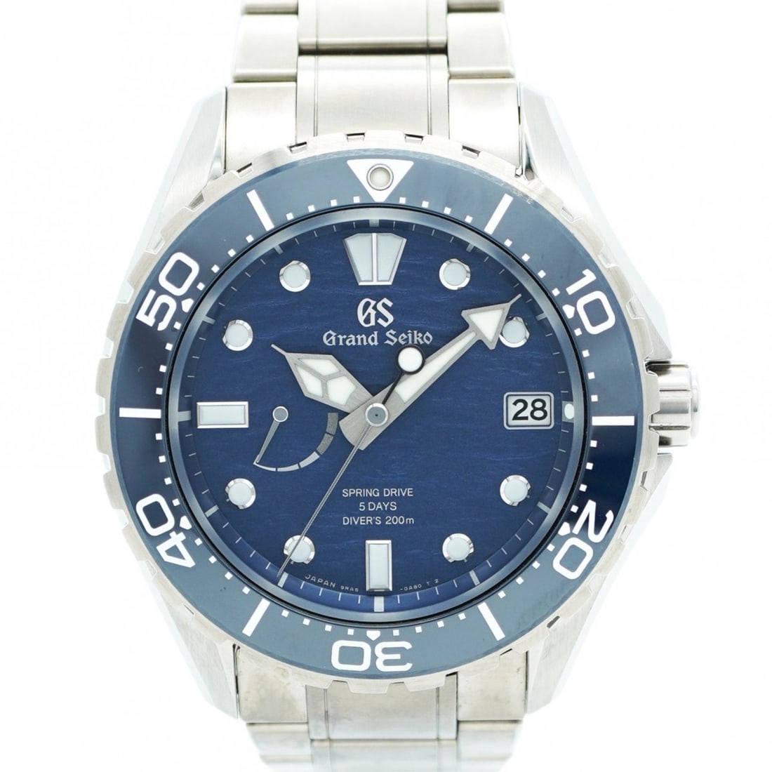 Seiko Grand 9RA5-0AC0 Blue Dial Watch Men's: --- Catalog ---Category: SizeWrist Size: 16.5cm / 6.49''Case Diameter: 43.9mm / 1.73''Category: DesignType: WristwatchGender: MenColor (Dial): BlueMaterial (Band): TitaniumCategory: GeneralBrand: Seik