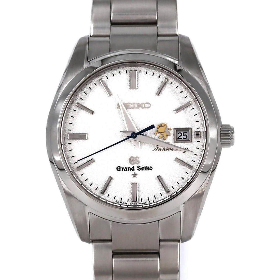 Seiko Grand 9F Quartz 50th LIMITED 9F62-0AC0 SBGX075 SS Wristwatch: --- Catalog ---Category: SizeWrist Size: 20.5cm / 8.07''Case Diameter: 37mm / 1.46''Category: DesignType: WristwatchGender: MenColor (Dial): SilverMaterial (Band): Stainless steelMaterial (Case): Stai
