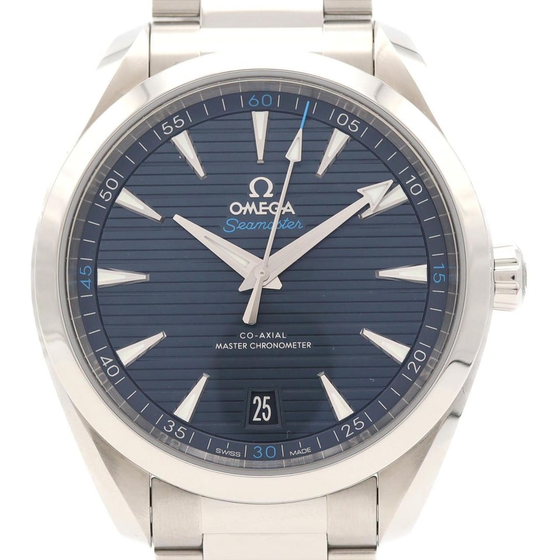 Omega Seamaster Aqua Terra 220.10.41.21.03.001 Stainless Steel Automatic Watch: --- Catalog ---Category: SizeWrist Size: 19cm / 7.48''Case Diameter: 41mm / 1.61''Category: DesignType: WristwatchGender: MenColor (Dial): BlueMaterial (Band): Stainless steelMaterial (Case): Stainles