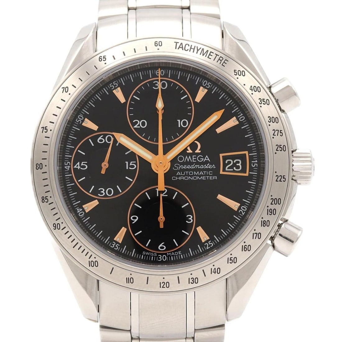 Omega Speedmaster Date Japan Limited 3211.50 Stainless Steel Automatic Watch: --- Catalog ---Category: SizeWrist Size: 20cm / 7.87''Case Diameter: 40mm / 1.57''Category: DesignType: WristwatchGender: MenColor (Dial): BlackMaterial (Band): Stainless steelMaterial (Case): Stainle