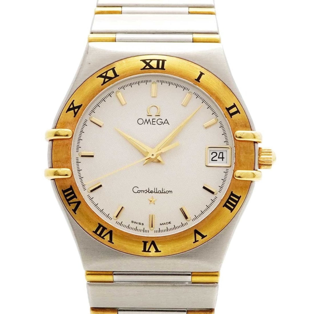 Omega Constellation 1312.30 White Dial Watch for Men and Women: --- Catalog ---Category: SizeWrist Size: 17cm / 6.69''Case Diameter: 33.3mm / 1.31''Category: DesignType: WristwatchGender: Men,WomenColor (Dial): WhiteMaterial (Band): Stainless steel, Yellow goldCat