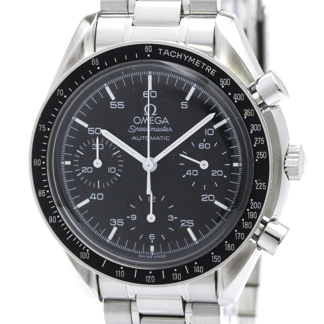 OMEGA Speedmaster Automatic Steel Mens Watch 3510.50 Polished: --- Catalog ---Category: SizeCase Diameter: 39mm / 1.54''Category: DesignType: WristwatchStyle: SportGender: MenColor (Dial): BlackMaterial (Band): Stainless steelMaterial (Case): Stainless steelCateg