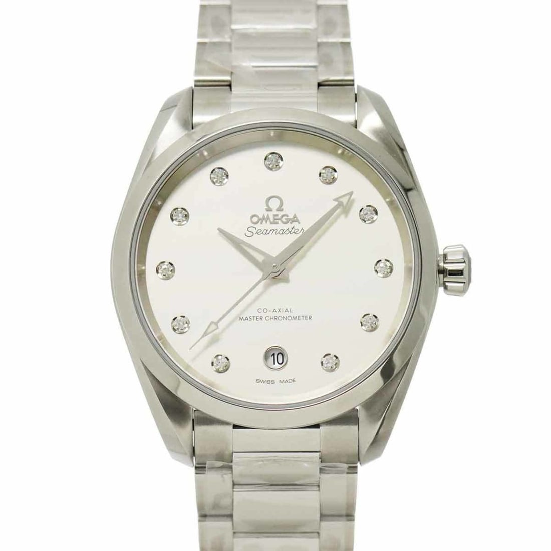 Omega Seamaster Co-Axial Aqua Terra 220 10 38 20 52 001 11P Diamond Men's Watch Date Silver: --- Catalog ---Category: SizeWrist Size: 16.5cm / 6.49''Case Diameter: 38mm / 1.5''Category: DesignType: WristwatchGender: MenColor (Dial): SilverMaterial (Band): Stainless steelMaterial (Case): Stain