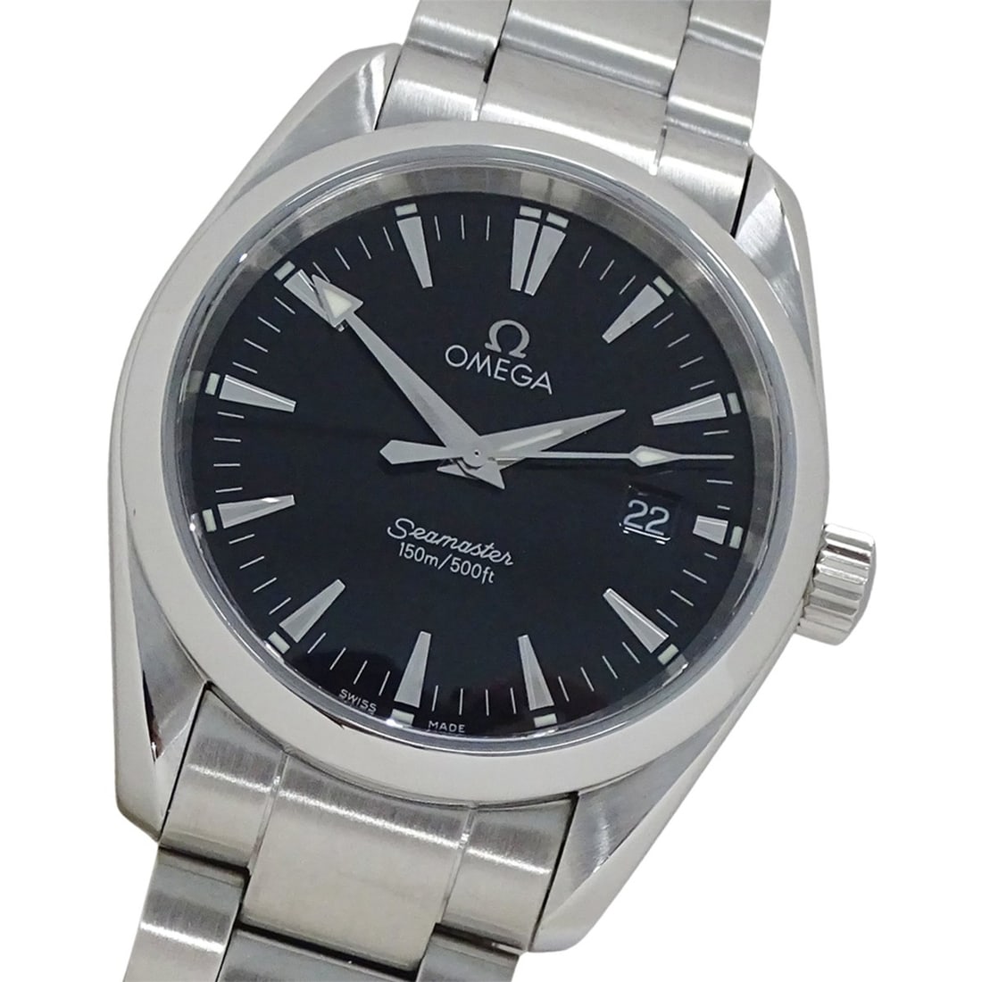 Omega Seamaster Aqua Terra 2518.50 Watch, Boys' Size, Brand, Date, Quartz, Stainless Steel (SS),: --- Catalog ---Category: SizeWrist Size: 18.5cm / 7.28''Case Diameter: 36mm / 1.42''Category: DesignType: WristwatchGender: Men,BoysColor (Dial): BlackCategory: GeneralMPN: 2518.50Brand: OmegaCountry 