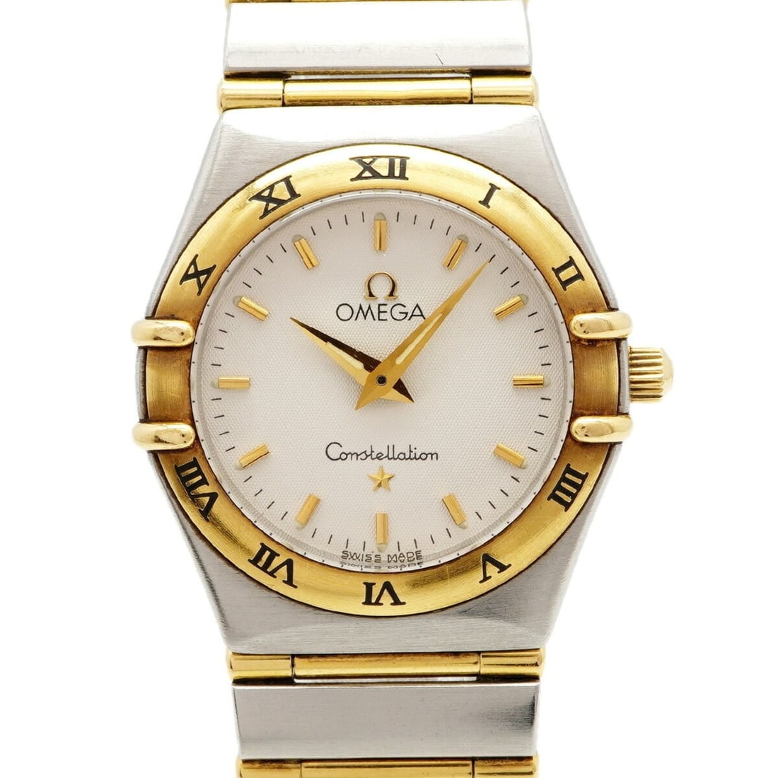 Omega Constellation 1262.30 White Dial Women's Watch: --- Catalog ---Category: SizeWrist Size: 15cm / 5.9''Case Diameter: 25.5mm / 1''Category: DesignType: WristwatchGender: WomenColor (Dial): WhiteMaterial (Band): Stainless steel, Yellow goldCategory: G