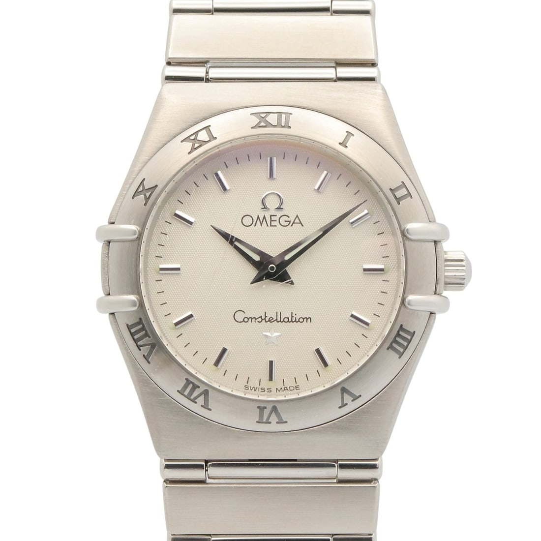 Omega Constellation Watch, Stainless Steel, Ladies, Silver Tone, 1572.30: --- Catalog ---Category: SizeWrist Size: 17cm / 6.69''Case Diameter: 25mm / 0.98''Category: DesignType: WristwatchGender: WomenColor (Dial): SilverMaterial (Band): Stainless steelMaterial (Case): Stai