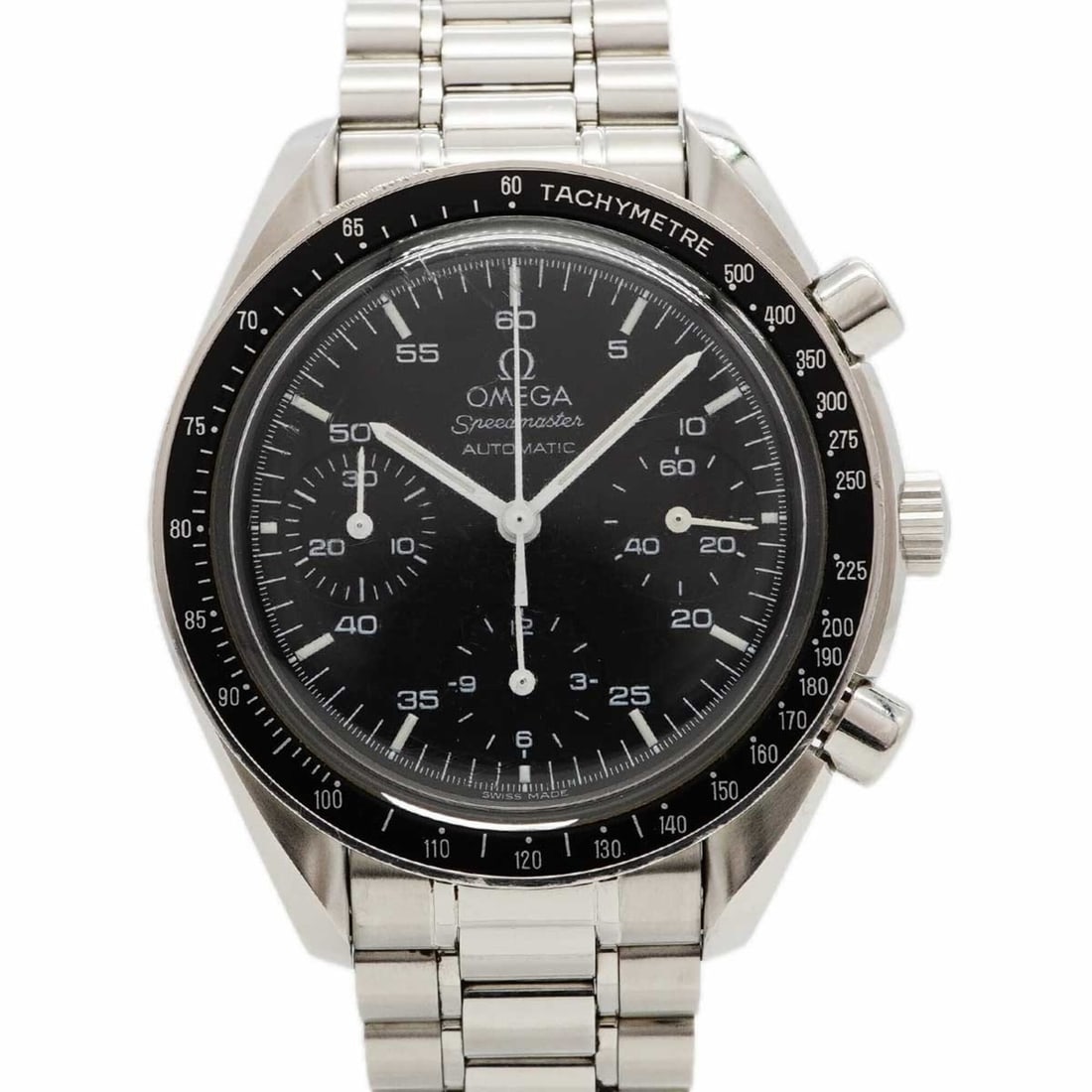 Omega Speedmaster 3510.50 Black Dial Men's Watch: --- Catalog ---Category: SizeWrist Size: 17cm / 6.69''Case Diameter: 38.9mm / 1.53''Category: DesignType: WristwatchGender: MenColor (Dial): BlackMaterial (Band): Stainless steelCategory: GeneralMPN: 