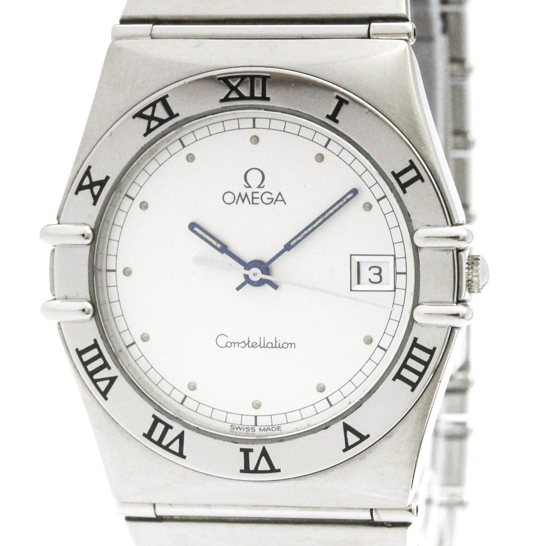 OMEGA Constellation Stainless Steel Quartz Mens Watch 396.1070 Polished: --- Catalog ---Category: SizeCase Diameter: 33mm / 1.3''Category: DesignType: WristwatchStyle: Dress/FormalGender: MenColor (Dial): SilverMaterial (Band): Stainless steelMaterial (Case): Stainless ste