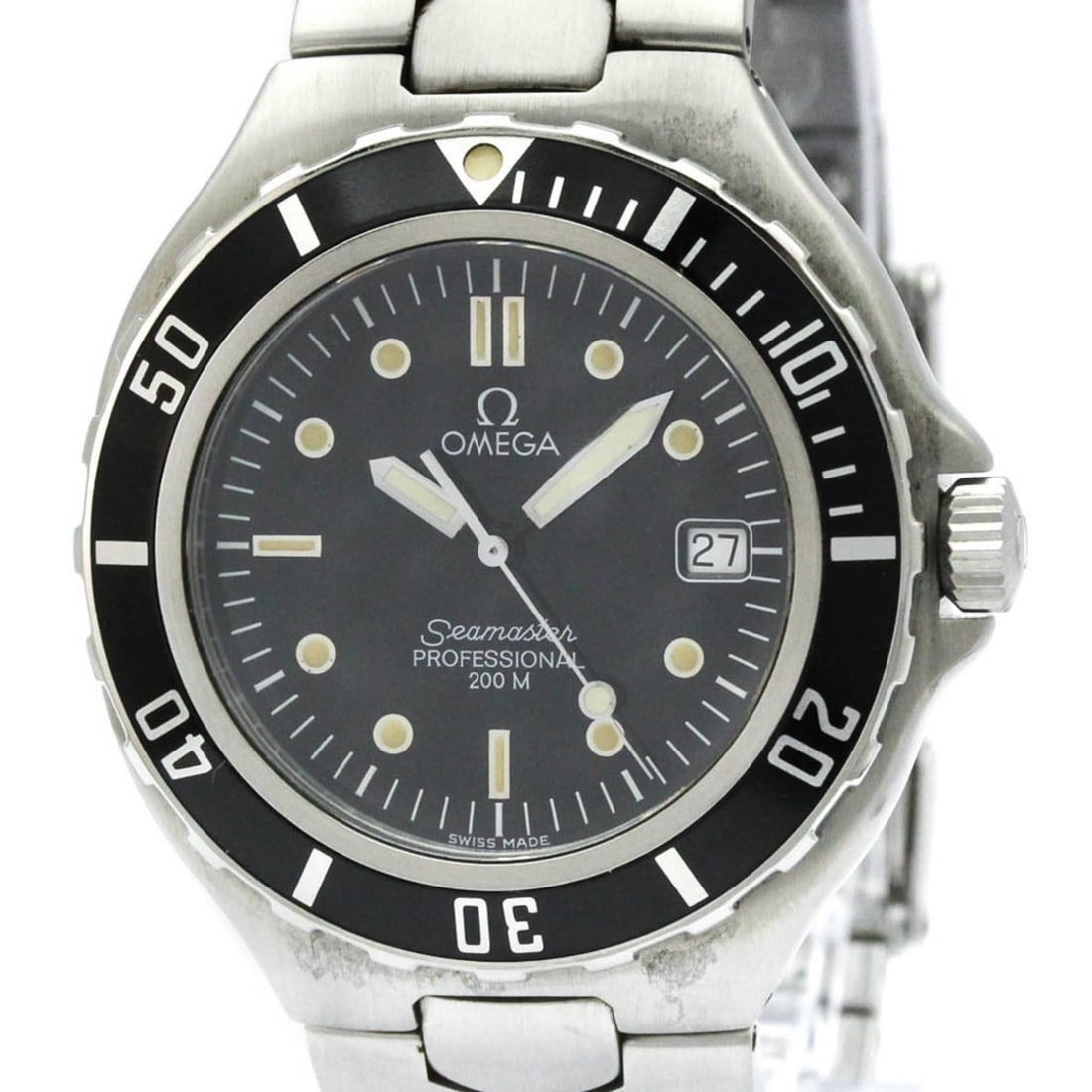 Omega Seamaster Quartz Stainless Steel Men's Sport 2850.50: --- Catalog ---Category: SizeCase Diameter: 38mm / 1.5''Category: DesignType: WristwatchStyle: SportGender: MenColor (Dial): BlackMaterial (Band): Stainless steelMaterial (Case): Stainless steelCatego