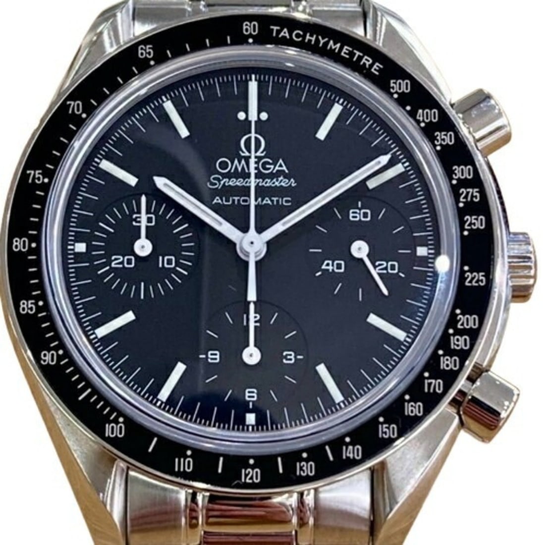 OMEGA Speedmaster Automatic 39mm 3539.50.00 Wristwatch: --- Catalog ---Category: SizeWrist Size: 18.5cm / 7.28''Case Diameter: 39mm / 1.54''Category: DesignType: WristwatchGender: MenColor (Dial): BlackMaterial (Band): Stainless steelMaterial (Case): Stain