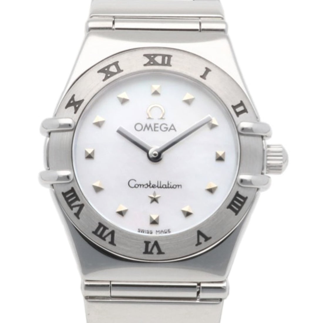 Omega Constellation My Choice Watch, Stainless Steel 1561 Quartz, Polished, Ladies', Used, White: --- Catalog ---Category: SizeWrist Size: 14cm / 5.51''Case Diameter: 23mm / 0.91''Category: DesignType: WristwatchGender: WomenColor (Dial): White shellMaterial (Band): Stainless steelMaterial (Case):
