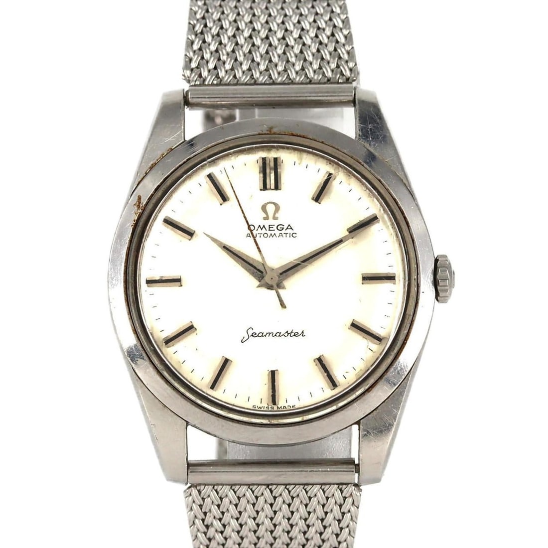 Omega Seamaster cal.552 165.010 SS Automatic Watch: --- Catalog ---Category: SizeCase Diameter: 35mm / 1.38''Category: DesignType: WristwatchGender: MenColor (Dial): SilverMaterial (Band): Stainless steelMaterial (Case): Stainless steelCategory: Genera