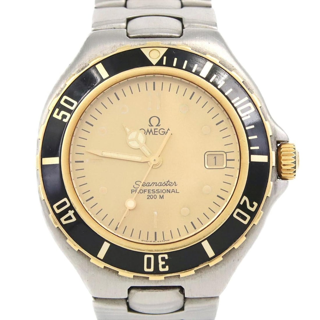 Omega Seamaster 200 Two-Tone 396.1062 SSxYG Quartz Watch: --- Catalog ---Category: SizeWrist Size: 19cm / 7.48''Case Diameter: 36mm / 1.42''Category: DesignType: WristwatchGender: Women,MenColor (Dial): GoldMaterial (Band): Stainless steelMaterial (Case): St