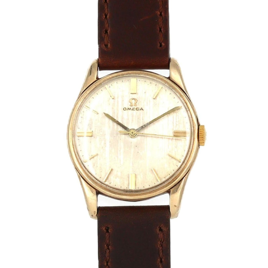 Omega Round Case Yellow Gold Watch, Manual Winding (1 of 9)
