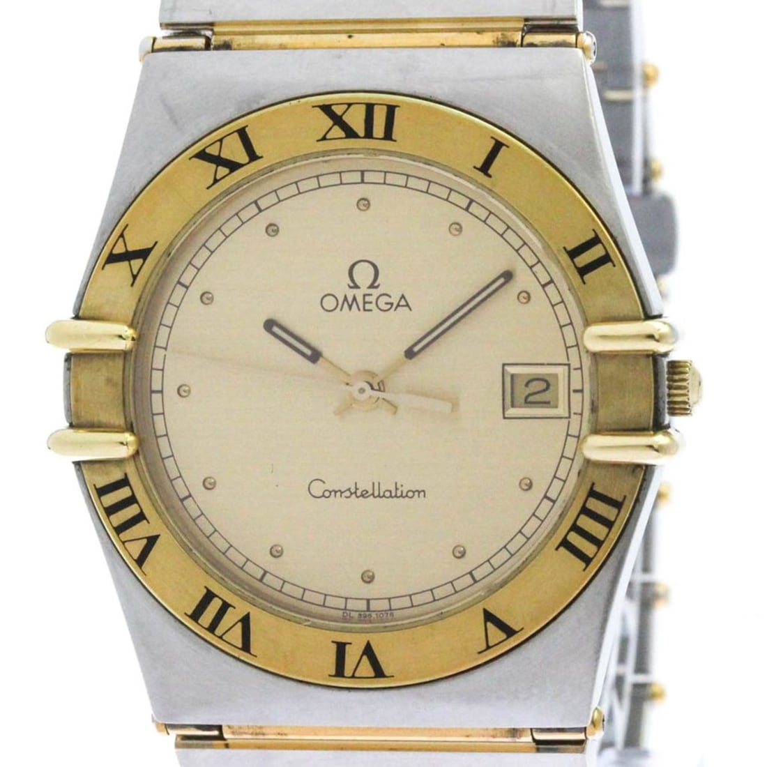 OMEGA Constellation 18K Gold Steel Quartz Mens Watch 396.1070 Polished: --- Catalog ---Category: SizeCase Diameter: 33mm / 1.3''Category: DesignType: WristwatchStyle: Dress/FormalGender: MenColor (Dial): GoldMaterial (Band): Stainless steel, Yellow gold (18K)Material (Cas