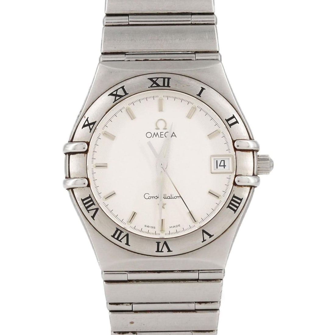 Omega Constellation 1512.30 Stainless Steel Quartz Watch: --- Catalog ---Category: SizeWrist Size: 19.5cm / 7.67''Case Diameter: 33.5mm / 1.32''Category: DesignType: WristwatchGender: MenColor (Dial): SilverMaterial (Band): Stainless steelMaterial (Case): St