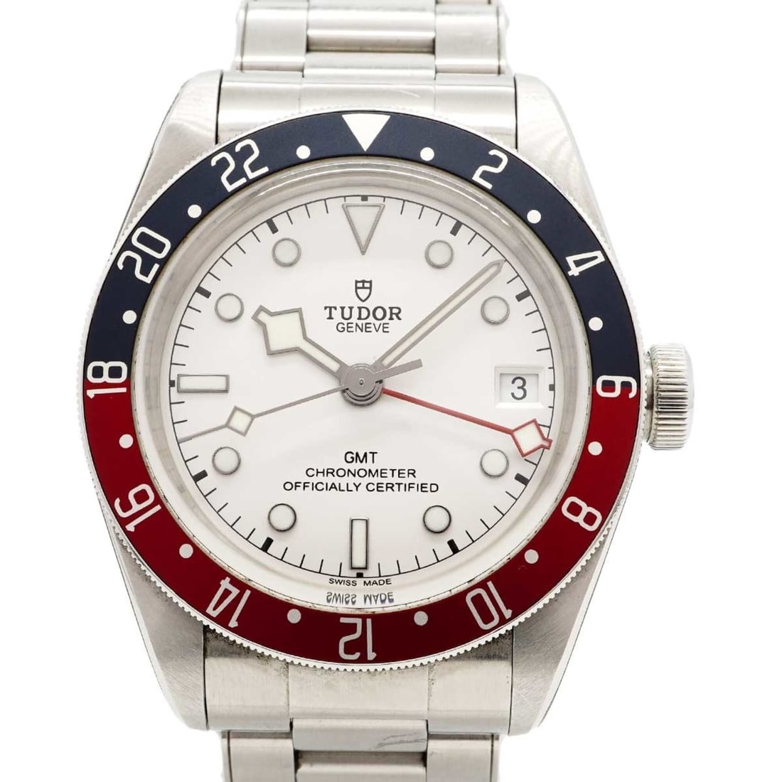 Tudor Black Bay GMT 79830RB White Dial Men's Watch: --- Catalog ---Category: SizeWrist Size: 17cm / 6.69''Case Diameter: 40.9mm / 1.61''Category: DesignType: WristwatchGender: MenColor (Dial): WhiteMaterial (Band): Stainless steelCategory: GeneralMPN: 