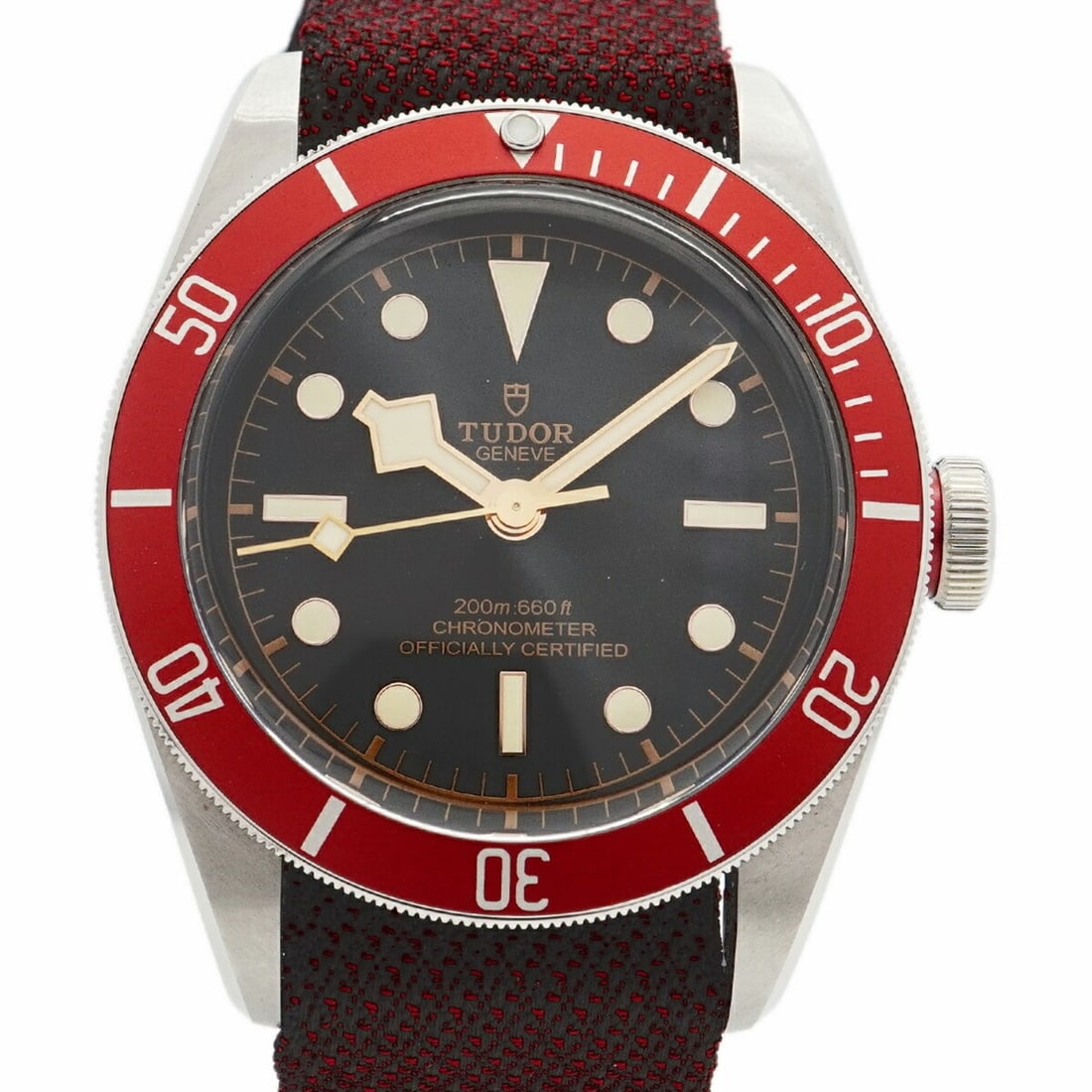 Tudor Black Bay 79230R Dial Men's Watch: --- Catalog ---Category: SizeWrist Size: 19.5cm / 7.67''Case Diameter: 41mm / 1.61''Category: DesignType: WristwatchGender: MenColor (Dial): BlackMaterial (Band): NylonCategory: GeneralMPN: 79230RBran