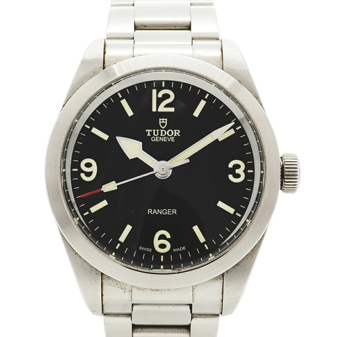 Tudor Ranger 79950 Black Dial Men's Watch: --- Catalog ---Category: SizeWrist Size: 16cm / 6.29''Case Diameter: 39mm / 1.54''Category: DesignType: WristwatchGender: MenColor (Dial): BlackMaterial (Band): Stainless steelCategory: GeneralMPN: 79