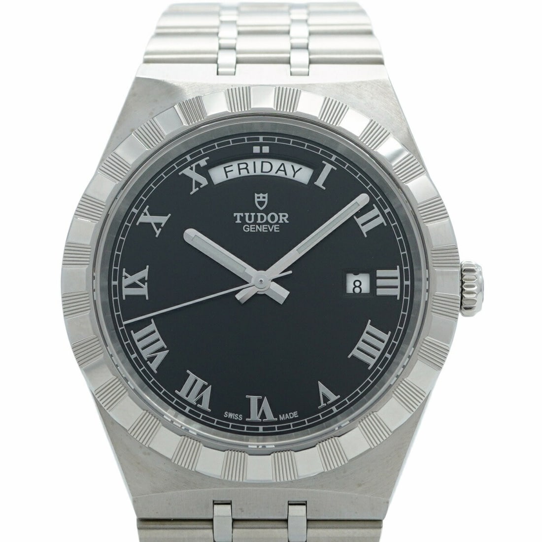 Tudor Royal 28600 Black Dial Men's Watch: --- Catalog ---Category: SizeWrist Size: 16cm / 6.29''Case Diameter: 41mm / 1.61''Category: DesignType: WristwatchGender: MenColor (Dial): BlackMaterial (Band): Stainless steelCategory: GeneralMPN: 28