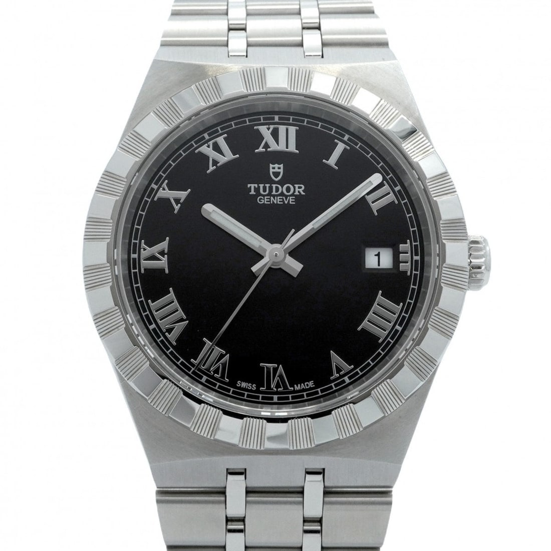 Tudor Royal Date 28500 Black Dial Men's Watch: --- Catalog ---Category: SizeWrist Size: 16cm / 6.29''Case Diameter: 37.7mm / 1.48''Category: DesignType: WristwatchGender: MenColor (Dial): BlackMaterial (Band): Stainless steelCategory: GeneralBrand