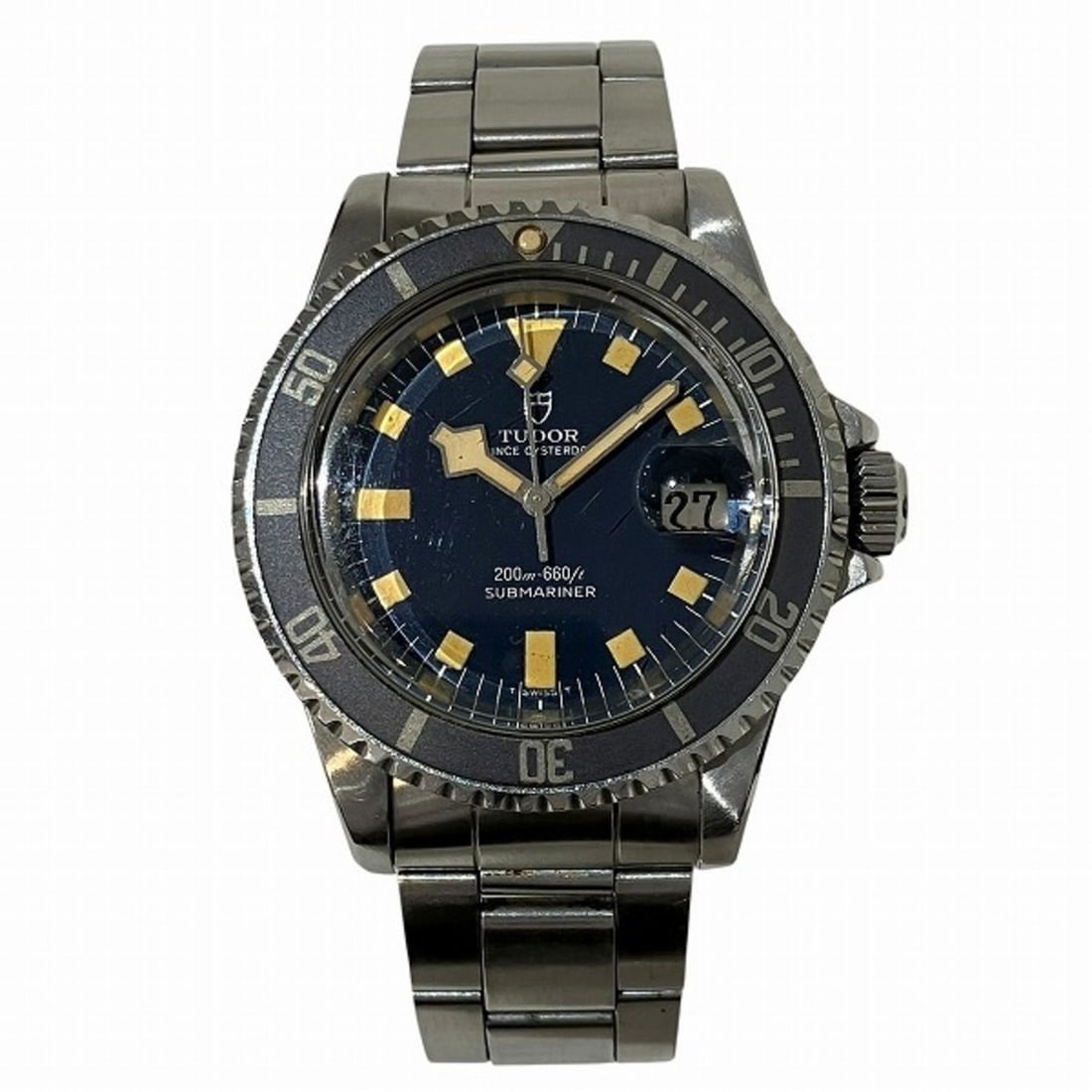 Tudor Submariner 9411 0 Ikasub 84 series (6 digits) Automatic watch Men's wristwatch: --- Catalog ---Category: SizeWrist Size: 18.5cm / 7.28''Case Diameter: 41.5mm / 1.63''Category: DesignType: WristwatchGender: MenDisplay: AnalogColor (Dial): NavyMaterial (Band): Stainless steelMateri
