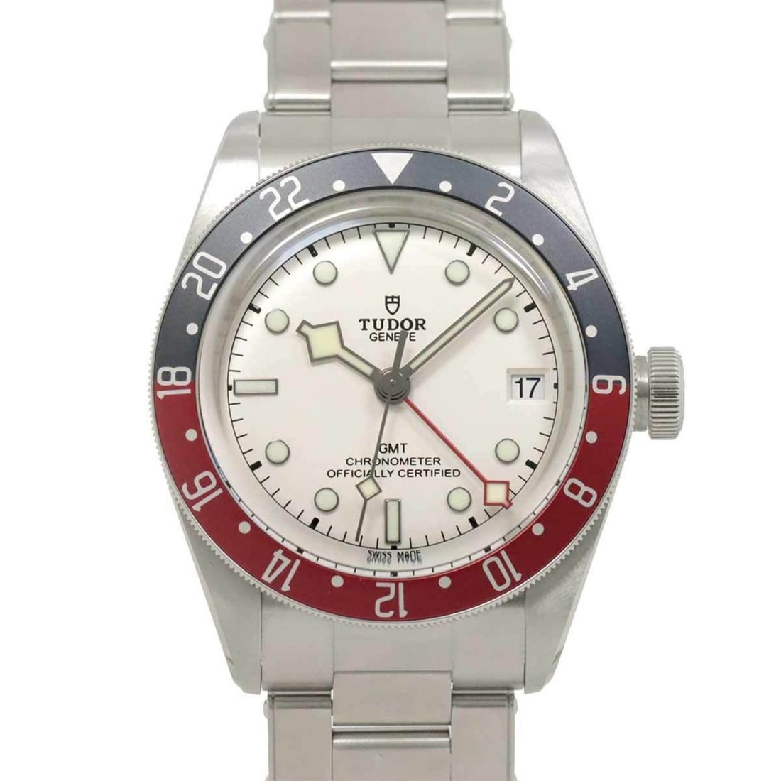 Tudor Black Bay GMT 79830RB Men's Watch Date Opaline Automatic: --- Catalog ---Category: SizeWrist Size: 20.5cm / 8.07''Case Diameter: 50mm / 1.97''Category: DesignType: WristwatchGender: MenDisplay: AnalogColor (Dial): BlackMaterial (Band): Stainless steelMateria